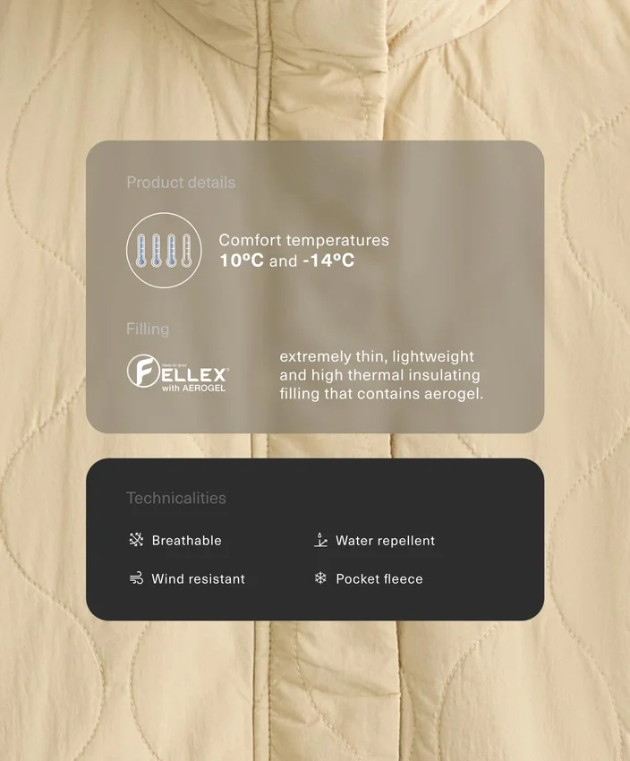 Su İtici Fellex® Aerogel Yastıklı Ceket Su İtici Fellex® Aerogel Yastıklı Ceket