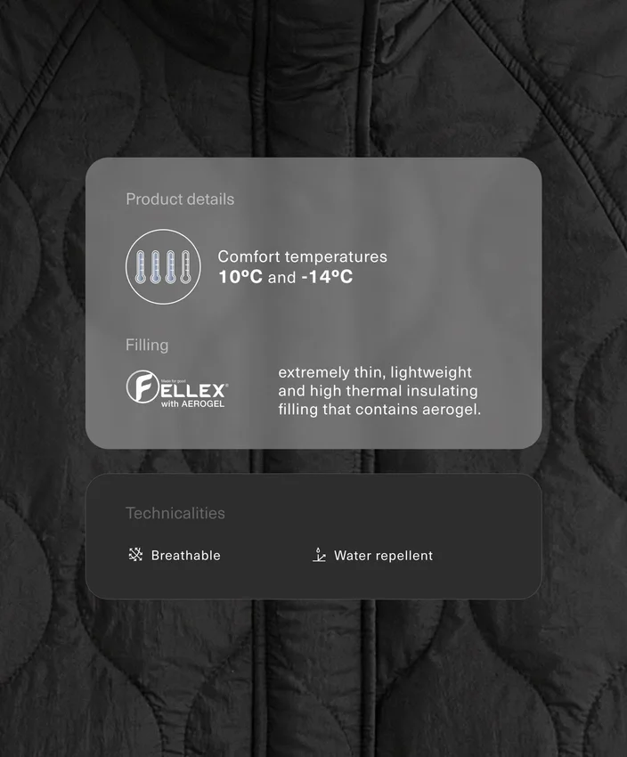 Su İtici Fellex® Aerogel Yastıklı Ceket Su İtici Fellex® Aerogel Yastıklı Ceket
