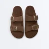 Toka Detaylı Yarı Süet Platform Sandaletler Toka Detaylı Yarı Süet Platform Sandaletler