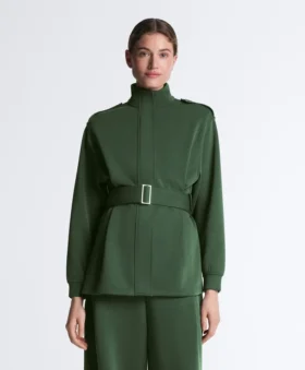 Twill Kemerli Uzun İş Ceketi