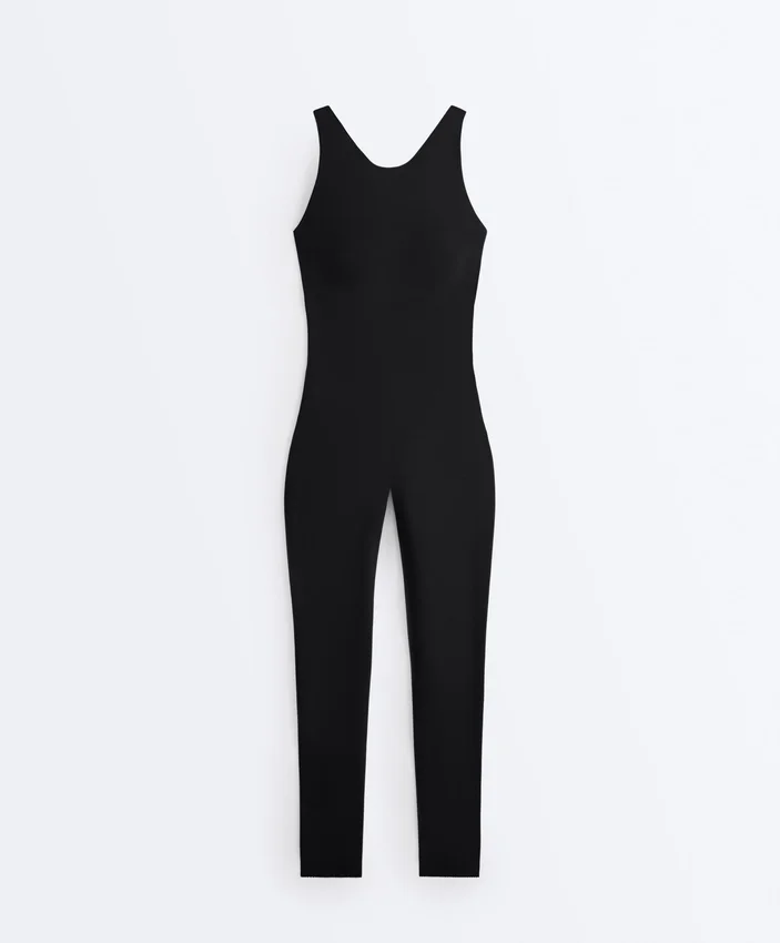 Uzun Compressive Halter Yaka Tulum Uzun Compressive Halter Yaka Tulum