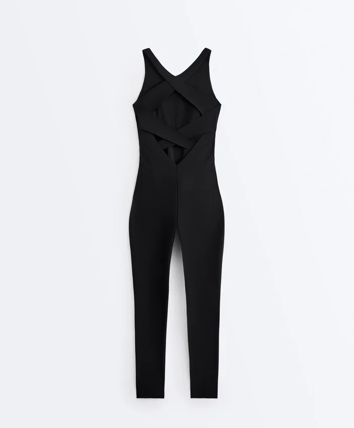 Uzun Compressive Halter Yaka Tulum Uzun Compressive Halter Yaka Tulum