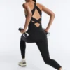Uzun Compressive Halter Yaka Tulum Uzun Compressive Halter Yaka Tulum