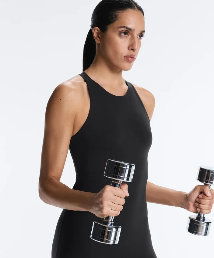 Uzun Compressive Halter Yaka Tulum Uzun Compressive Halter Yaka Tulum