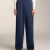 Yan Pileli ve Fırçalanmış Modal Cocoon Pantolonlar Yan Pileli ve Fırçalanmış Modal Cocoon Pantolonlar