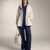 Yan Pileli ve Fırçalanmış Modal Cocoon Pantolonlar Yan Pileli ve Fırçalanmış Modal Cocoon Pantolonlar
