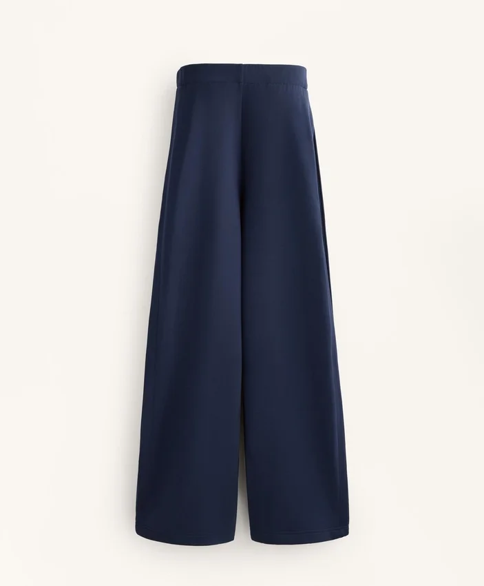 Yan Pileli ve Fırçalanmış Modal Cocoon Pantolonlar Yan Pileli ve Fırçalanmış Modal Cocoon Pantolonlar