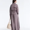 Yan Pileli ve Modal Soft Touch Yumuşak Dokunuşlu Geniş Paça Pantolon Yan Pileli ve Modal Soft Touch Yumuşak Dokunuşlu Geniş Paça Pantolon