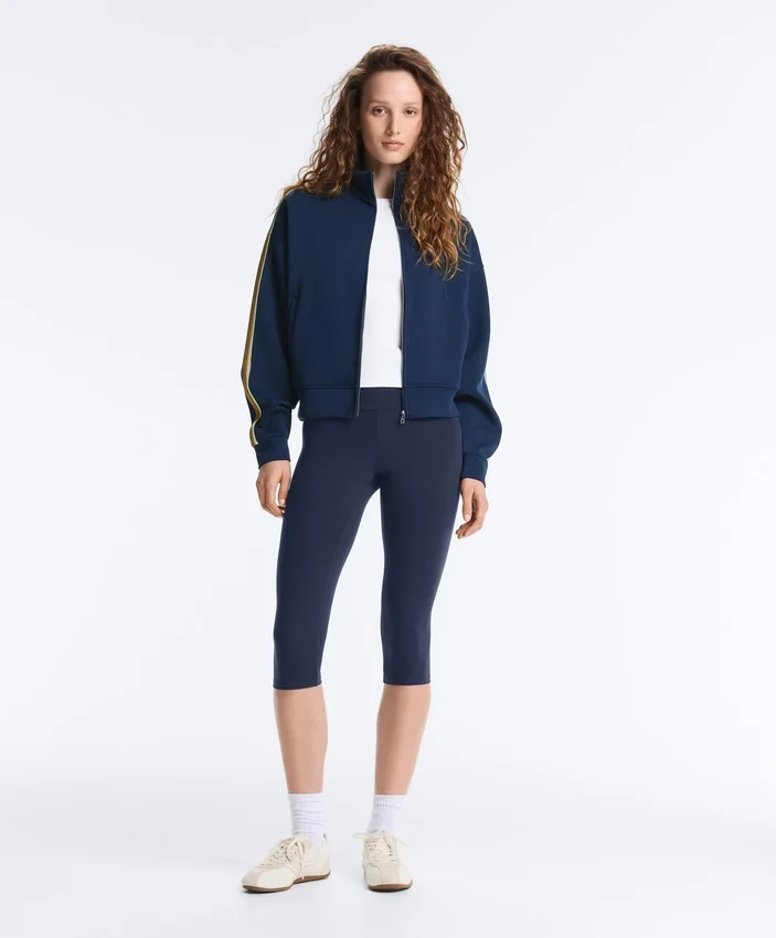 Yanlarında Şerit Detaylı Twill Ceket Yanlarında Şerit Detaylı Twill Ceket