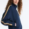 Yanlarında Şerit Detaylı Twill Ceket Yanlarında Şerit Detaylı Twill Ceket