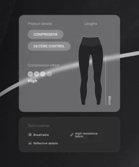 Yansıtıcı, Yüksek Bel, Compressive Core Control, Ayak Bileği Uzunluğunda Taytlar Yansıtıcı, Yüksek Bel, Compressive Core Control, Ayak Bileği Uzunluğunda Taytlar