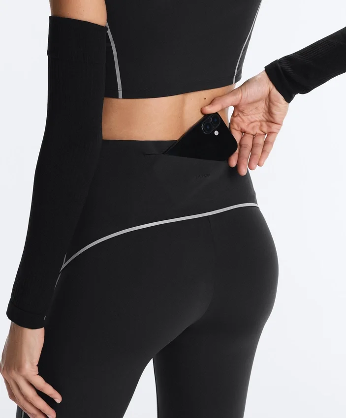 Yansıtıcı, Yüksek Bel, Compressive Core Control, Ayak Bileği Uzunluğunda Taytlar Yansıtıcı, Yüksek Bel, Compressive Core Control, Ayak Bileği Uzunluğunda Taytlar