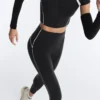 Yansıtıcı, Yüksek Bel, Compressive Core Control, Ayak Bileği Uzunluğunda Taytlar Yansıtıcı, Yüksek Bel, Compressive Core Control, Ayak Bileği Uzunluğunda Taytlar
