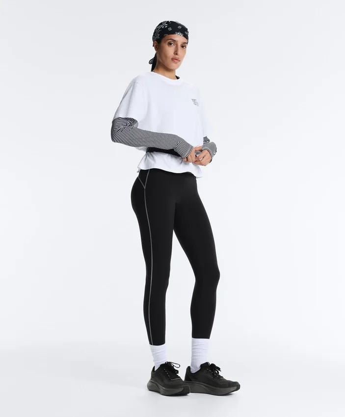 Yansıtıcı, Yüksek Bel, Compressive Core Control, Ayak Bileği Uzunluğunda Taytlar Yansıtıcı, Yüksek Bel, Compressive Core Control, Ayak Bileği Uzunluğunda Taytlar