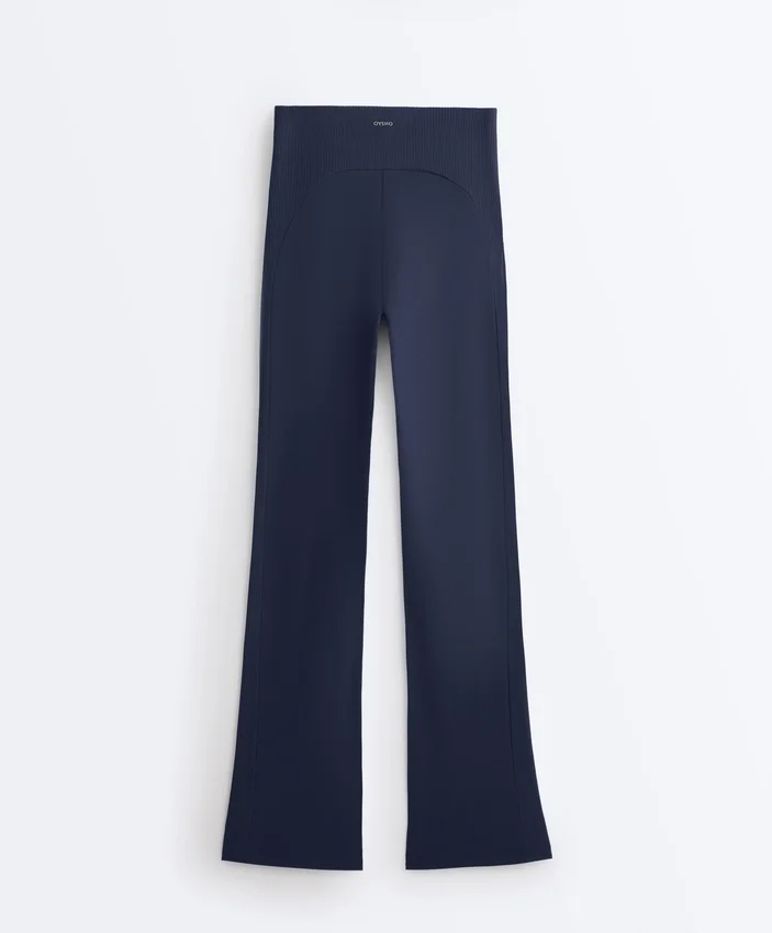 Yüksek Bel Comfortlux Ribana Geniş Paça Pantolonlar Yüksek Bel Comfortlux Ribana Geniş Paça Pantolonlar