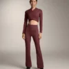 Yüksek Bel Comfortlux Ribana Geniş Paça Pantolonlar Yüksek Bel Comfortlux Ribana Geniş Paça Pantolonlar