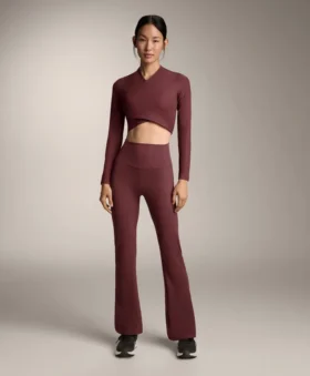 Yüksek Bel Comfortlux Ribana Geniş Paça Pantolonlar