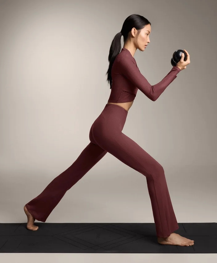 Yüksek Bel Comfortlux Ribana Geniş Paça Pantolonlar Yüksek Bel Comfortlux Ribana Geniş Paça Pantolonlar