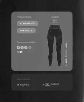 Yüksek Bel Compressive, Ayak Bileği Uzunluğunda Taytlar