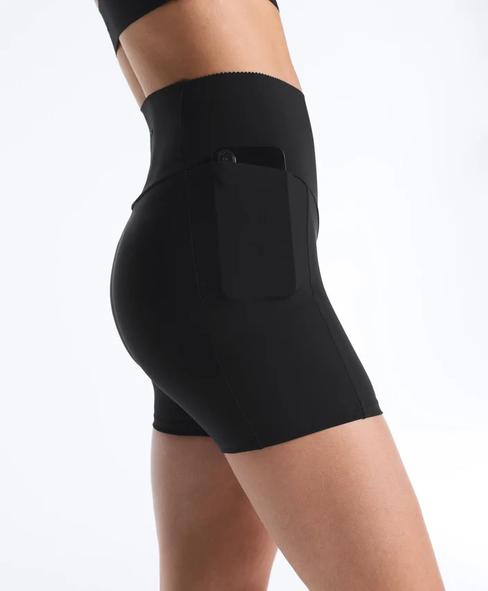 Yüksek Bel Compressive Cepli 10 cm Hot Pantolon Yüksek Bel Compressive Cepli 10 cm Hot Pantolon