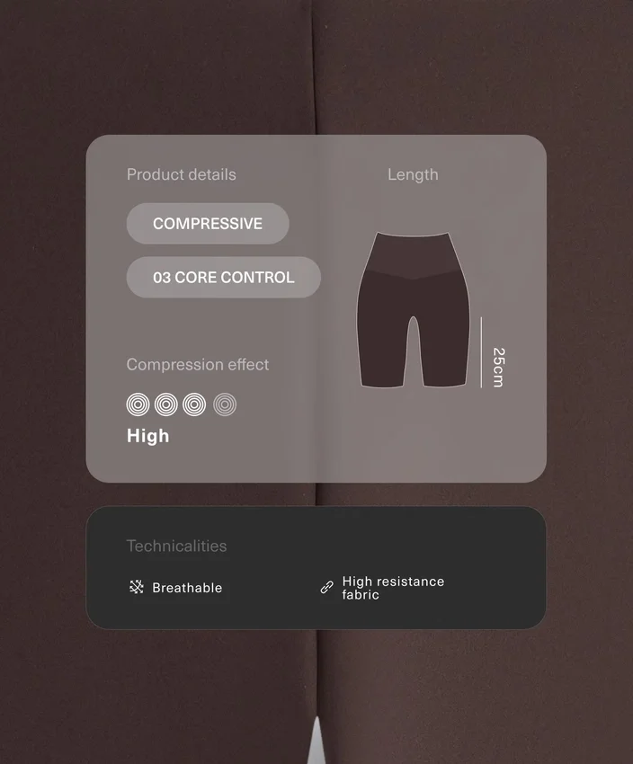 Yüksek Bel Compressive Core Control Taytlar 25 cm Bisiklet Taytlar Yüksek Bel Compressive Core Control Taytlar 25 cm Bisiklet Taytlar