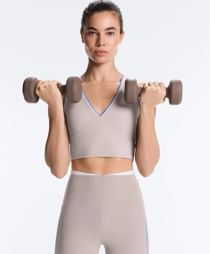 Yüksek Bel Compressive Kontrast Ayak Bileği Uzunluğunda Taytlar Yüksek Bel Compressive Kontrast Ayak Bileği Uzunluğunda Taytlar