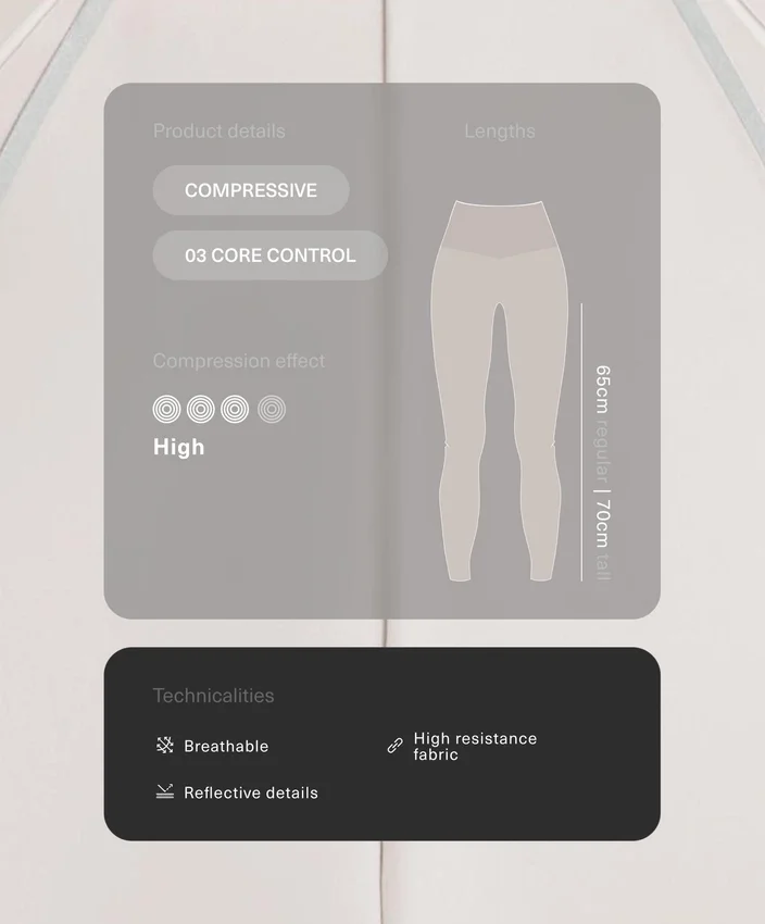 Yüksek Bel Compressive Yansıtıcı Core Control Ayak Bileği Uzunluğunda Taytlar Yüksek Bel Compressive Yansıtıcı Core Control Ayak Bileği Uzunluğunda Taytlar