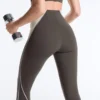 Yüksek Bel Compressive Yansıtıcı Core Control Ayak Bileği Uzunluğunda Taytlar Yüksek Bel Compressive Yansıtıcı Core Control Ayak Bileği Uzunluğunda Taytlar