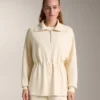 Yumuşak dokulu modal kumaştan yarı fermuarlı sweatshirt Yumuşak dokulu modal kumaştan yarı fermuarlı sweatshirt