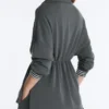 Yumuşak dokulu modal kumaştan yarı fermuarlı sweatshirt Yumuşak dokulu modal kumaştan yarı fermuarlı sweatshirt