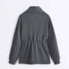 Yumuşak dokulu modal kumaştan yarı fermuarlı sweatshirt Yumuşak dokulu modal kumaştan yarı fermuarlı sweatshirt