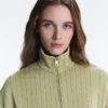 Yumuşak Dokunuşlu Modal Çizgili Boxy Cape Ceket Yumuşak Dokunuşlu Modal Çizgili Boxy Cape Ceket