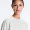 Yuvarlak Yaka Polar Pamuk Karışımı Melanj Sweatshirt Yuvarlak Yaka Polar Pamuk Karışımı Melanj Sweatshirt